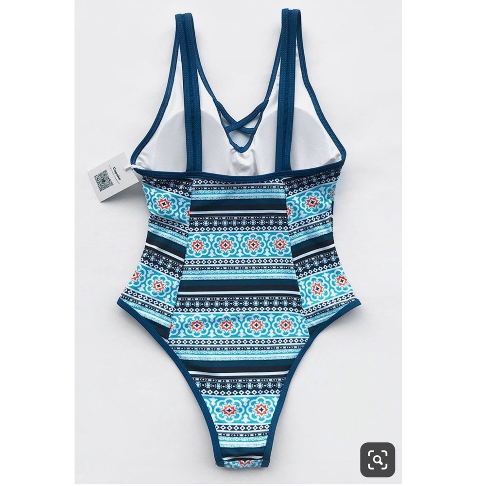 Cupshe city of sky print one piece swimsuit - Picture 2 of 3